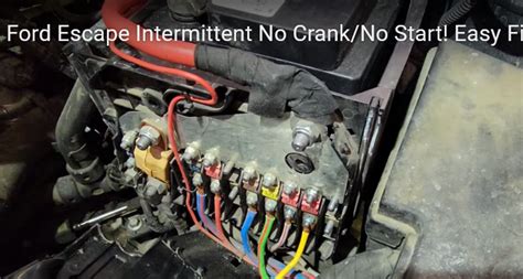 Infamous loose battery fuse panel causing no start or